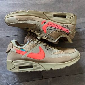 Nike air max off white 8.5 desert ore